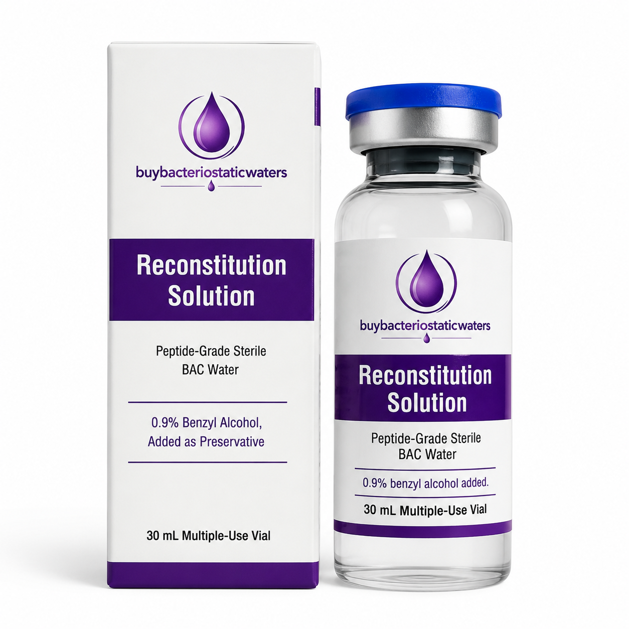 30ML Bacteriostatic water glass bottle