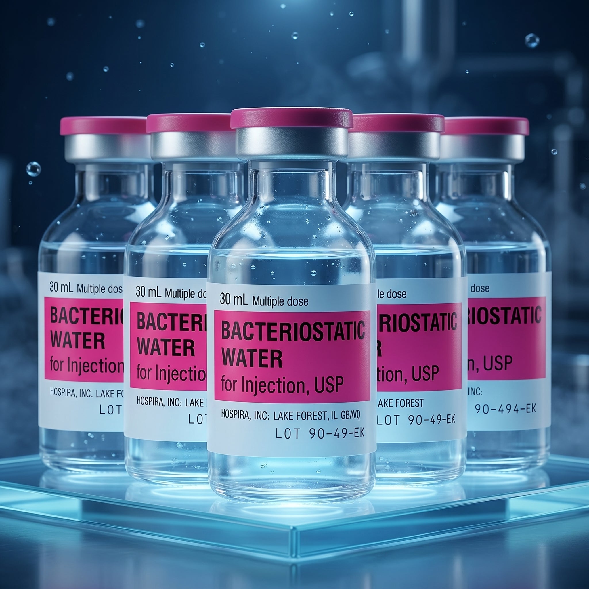 Hospira  30ml Bacteriostatic Water for Injection (5  Pack)